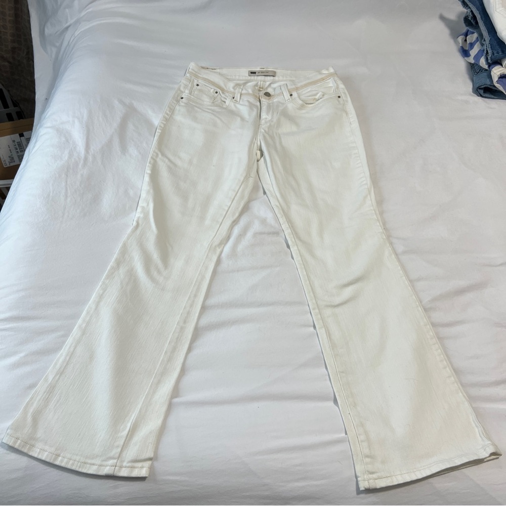🚨 Last day Fri 🧳 White Flare Wide Leg Jeans